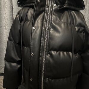 Alice + Olivia Robinson Vegan Leather Puffer